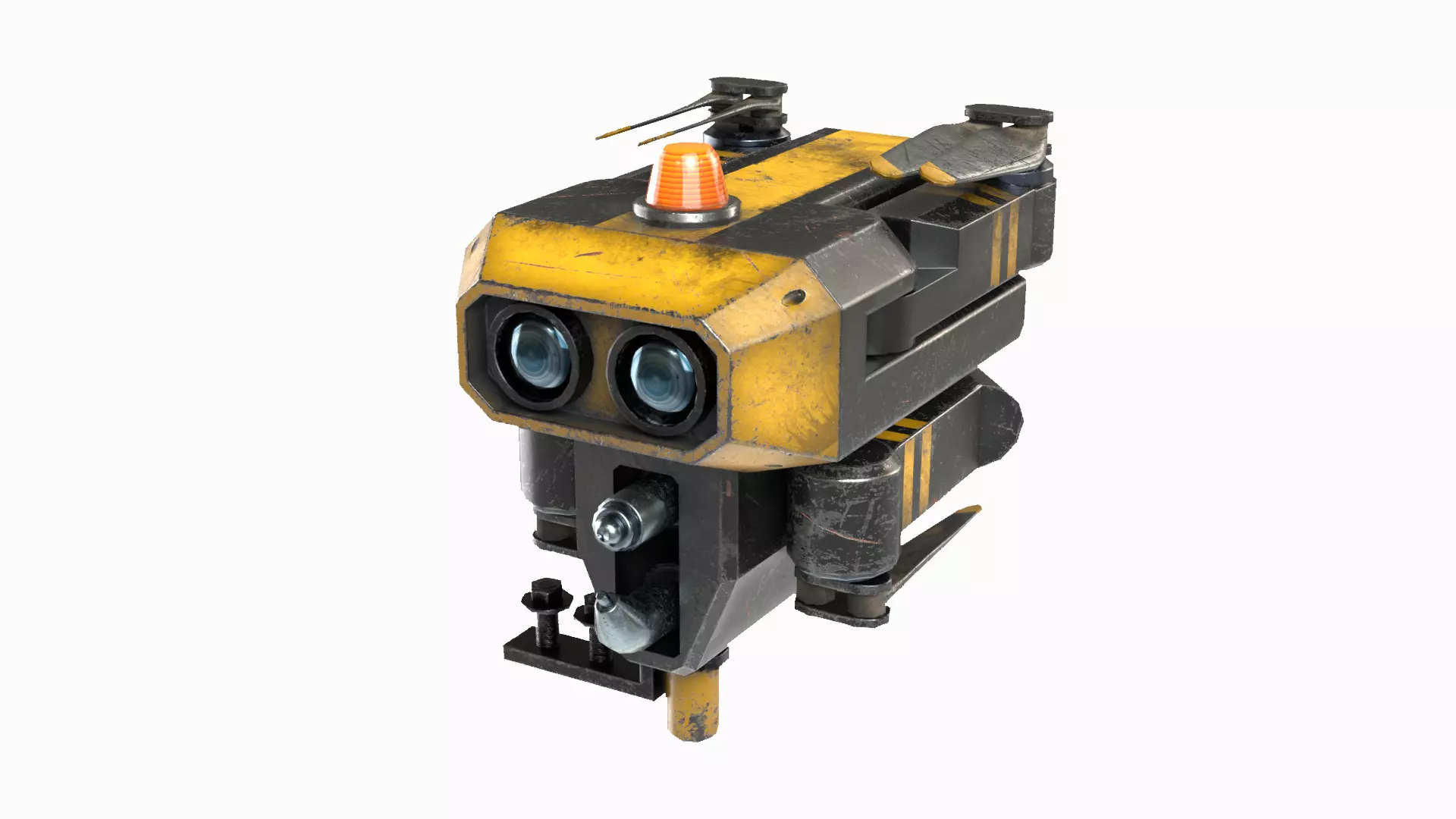 Repair Drone Low-poly 3D model_0