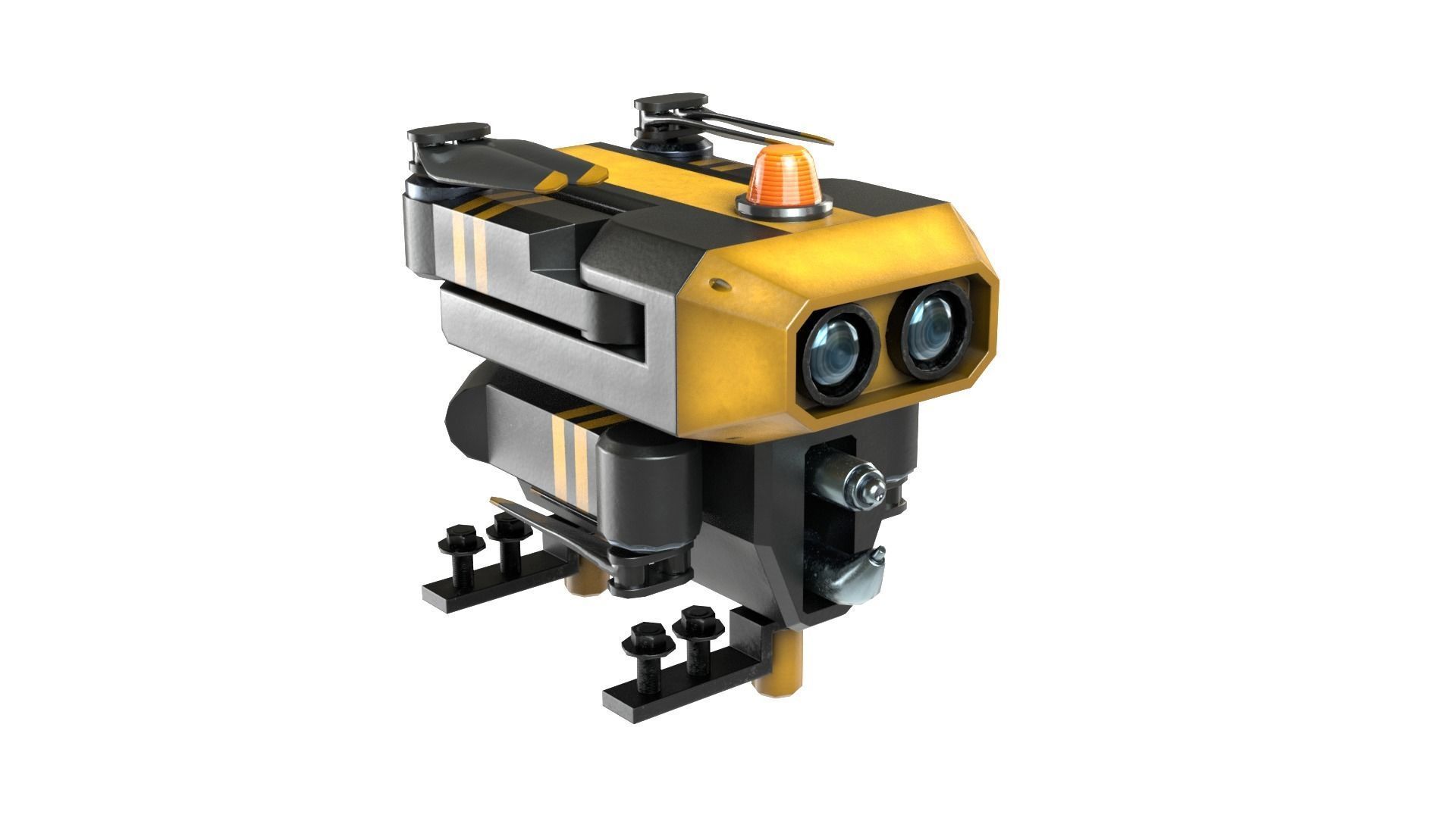 Repair Drone Low-poly 3D model_3