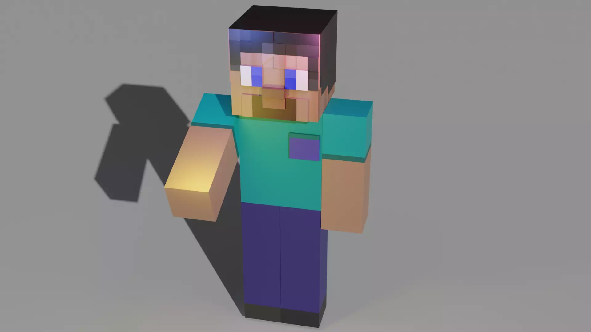 Steve Minecraft 3d Model Free Download Free low-poly 3D model_0