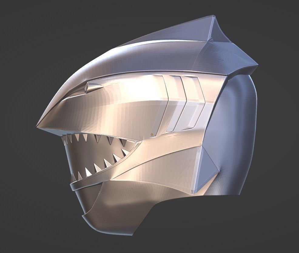 Power Rangers Wild Force Blue Ranger helmet 3D print model_2