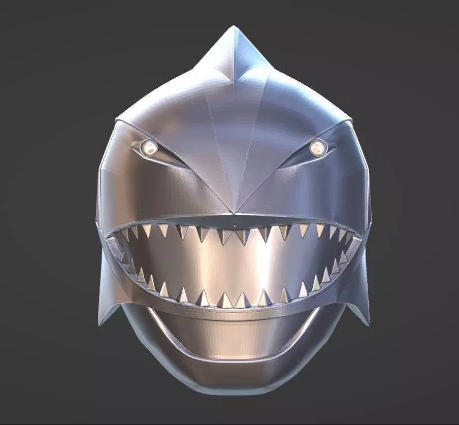 Power Rangers Wild Force Blue Ranger helmet 3D print model_0