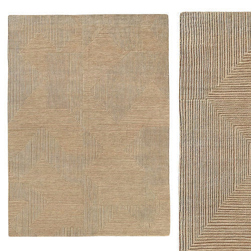 SETTAT WOOL RUG Camel 3D model