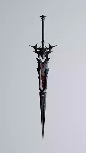 Inferno Blade - Low Poly Demonic Sword