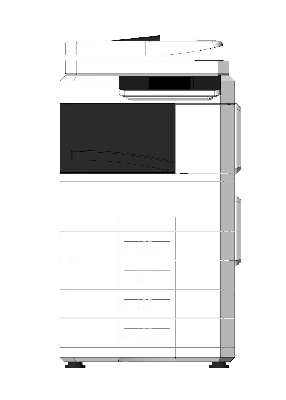 Office printer 3D model_2