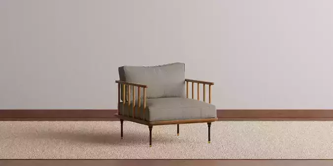 Grey Cushion Armchair