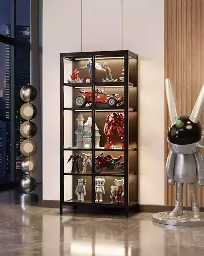 Interior FigureCabinet Blender Scene 3D model