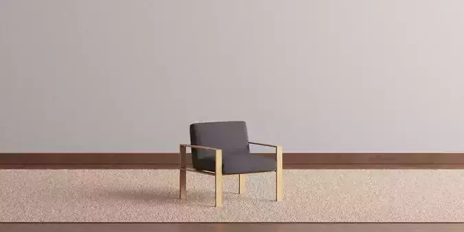 Grey Fabric Armchair