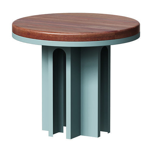 Arcolor 3975 T Side Table - Green Travertino Rosso 3D model