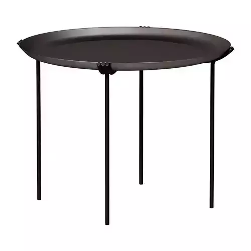 Geo Side Table - Grey Delabre Bronze