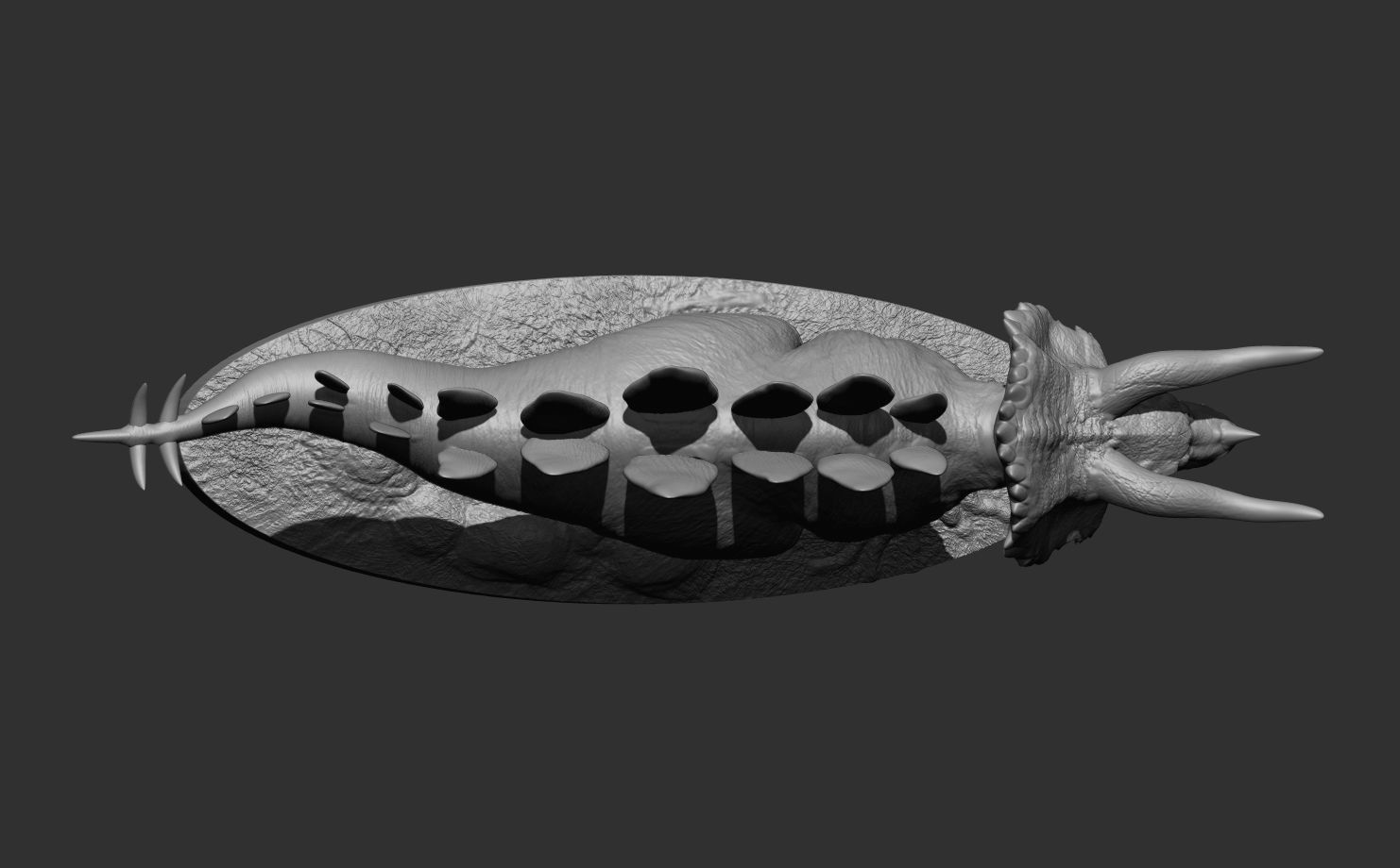 UITIMASAURUS DINOSAUR VER1 STL FILE 3D print model_5