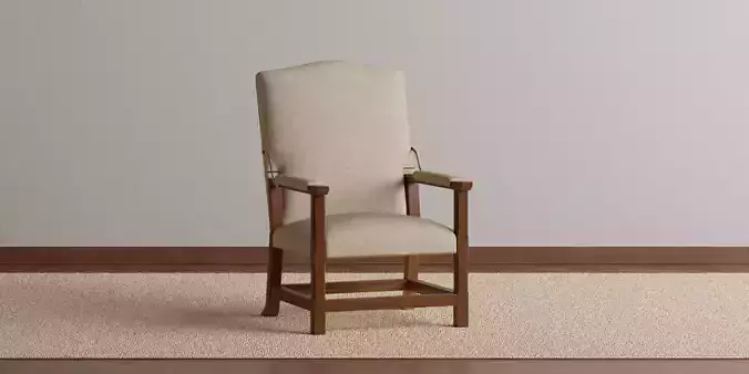 Italian Leather Upholstered Chair