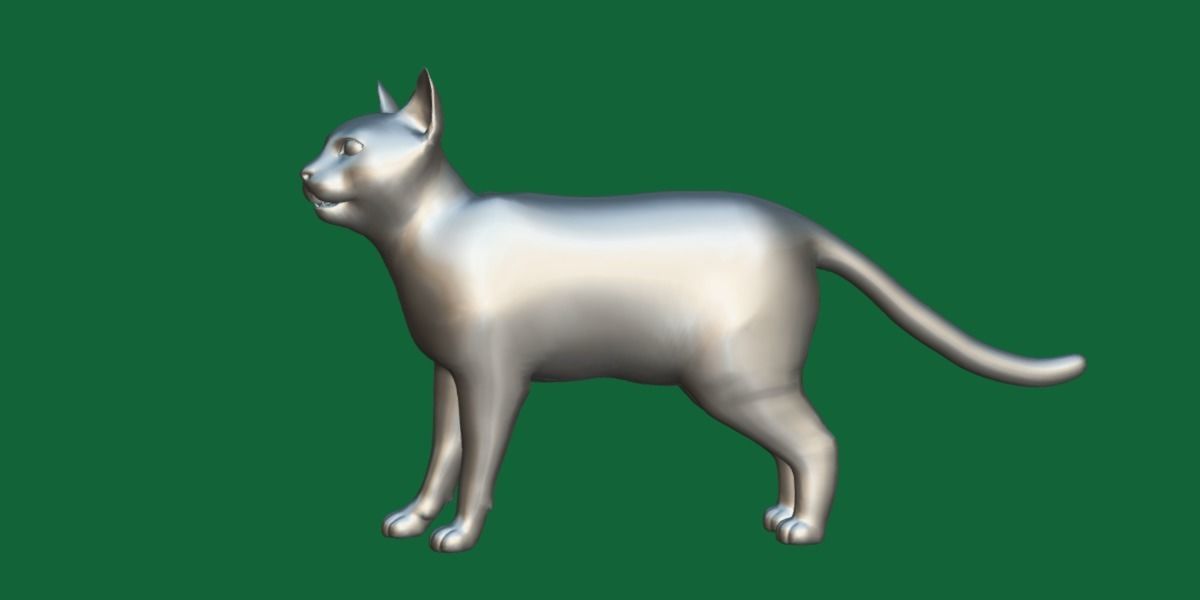 Burmese Domestic Cat 3D model_15