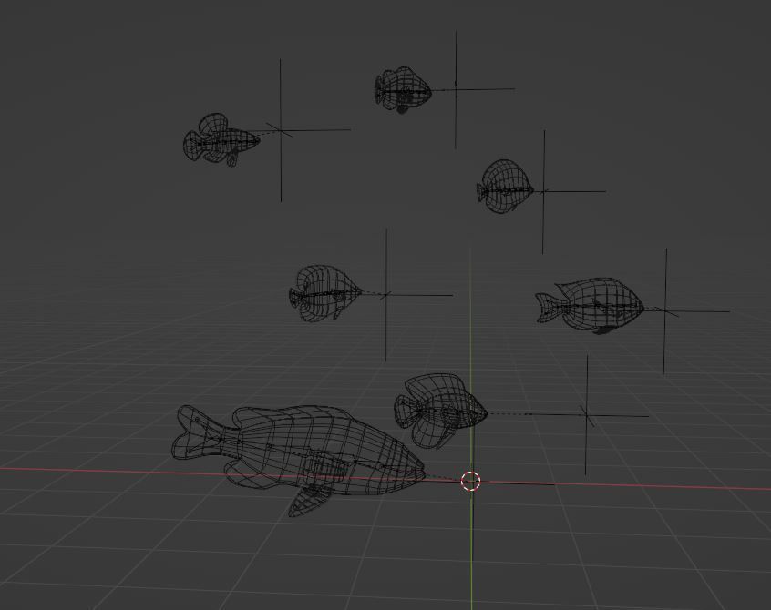 Tropical Fishes Set six piece Low Poly Free low-poly 3D model_4