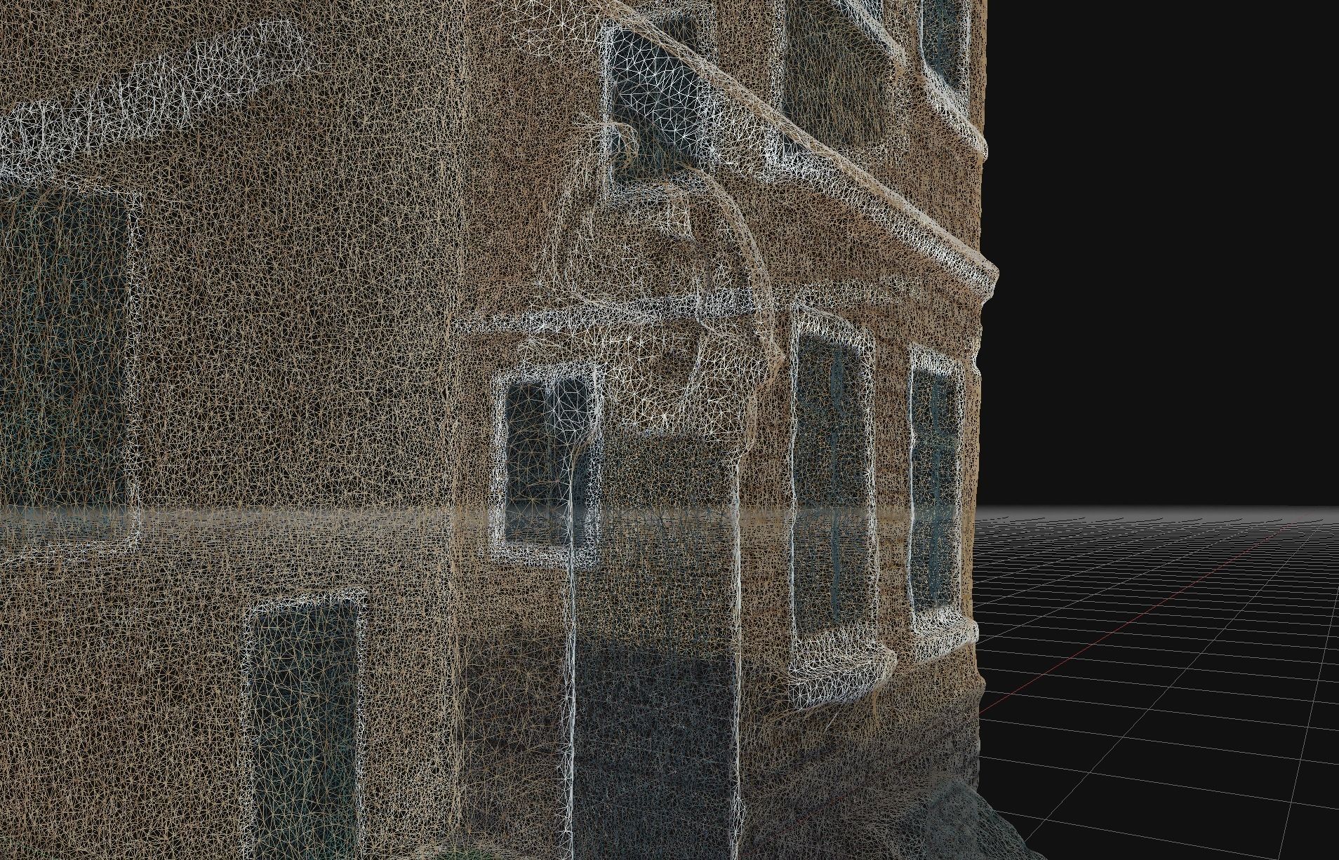 House 1 old hand made stone house based of off Amsterdam 3D model_6