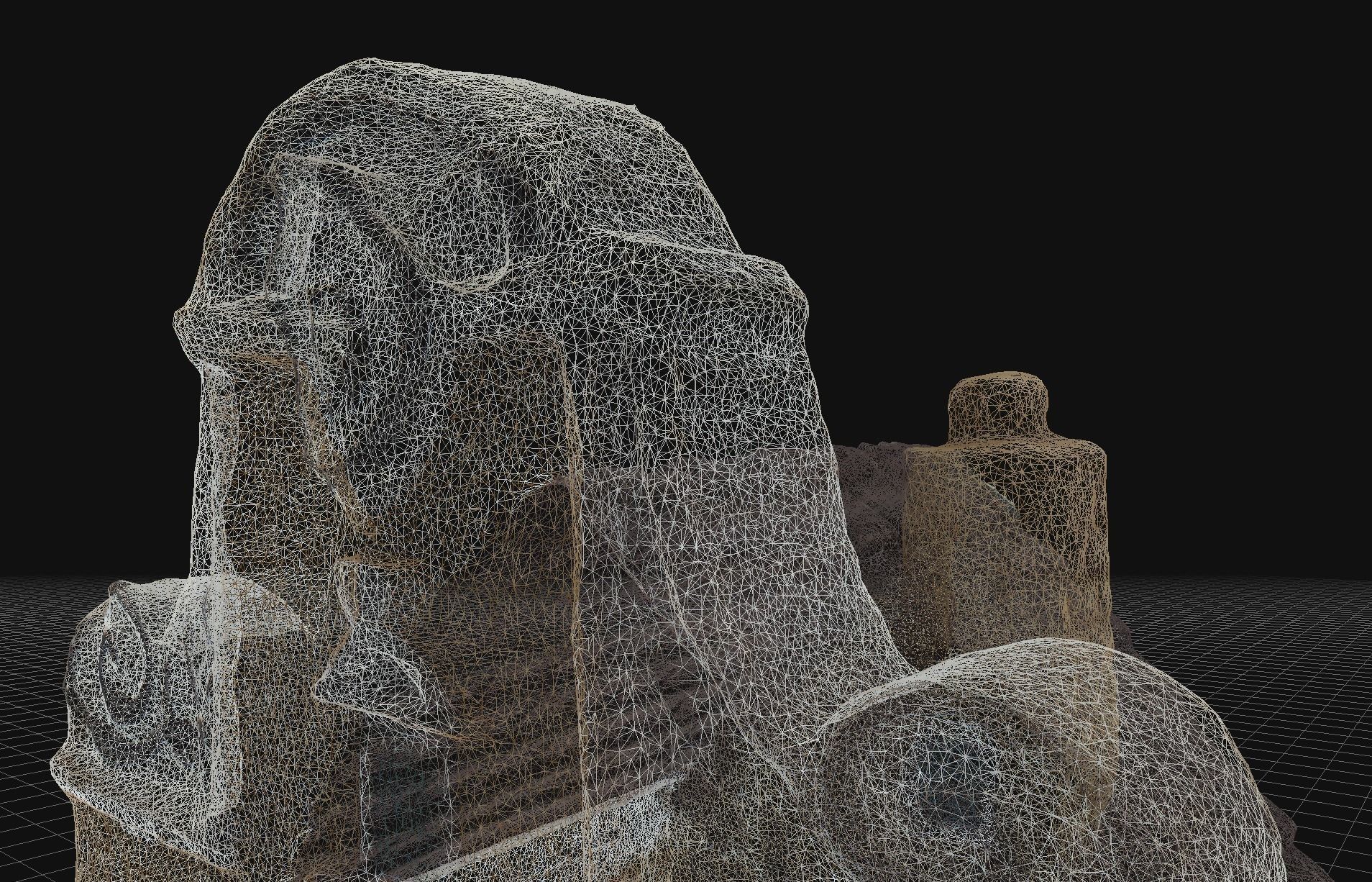 House 1 old hand made stone house based of off Amsterdam 3D model_7