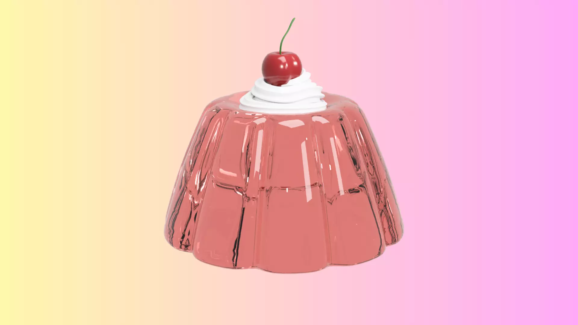 pudding 3D model_0