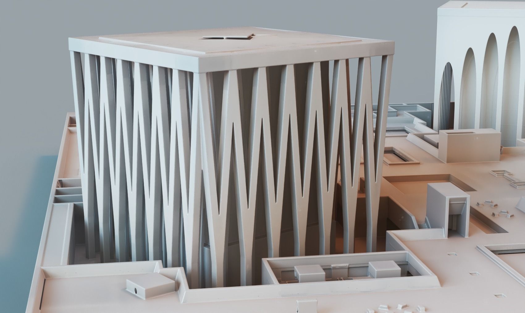 Abrahamic Family House in ABU DHABI  3D print model_3