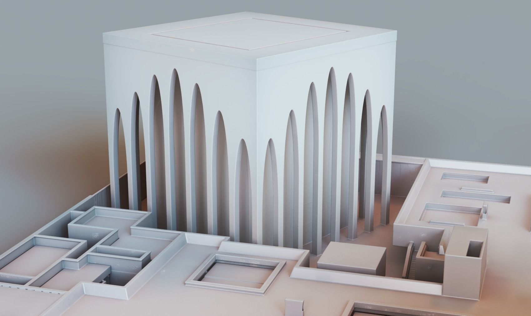Abrahamic Family House in ABU DHABI  3D print model_2