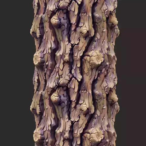 Stylized Bark Seamless Texture