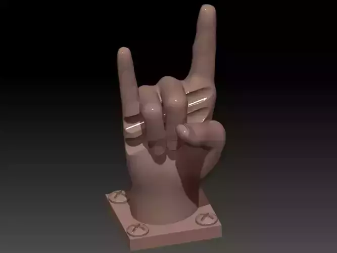 THE DRUMSTICK HOLDER HAND SCREW 16mm 3D print model