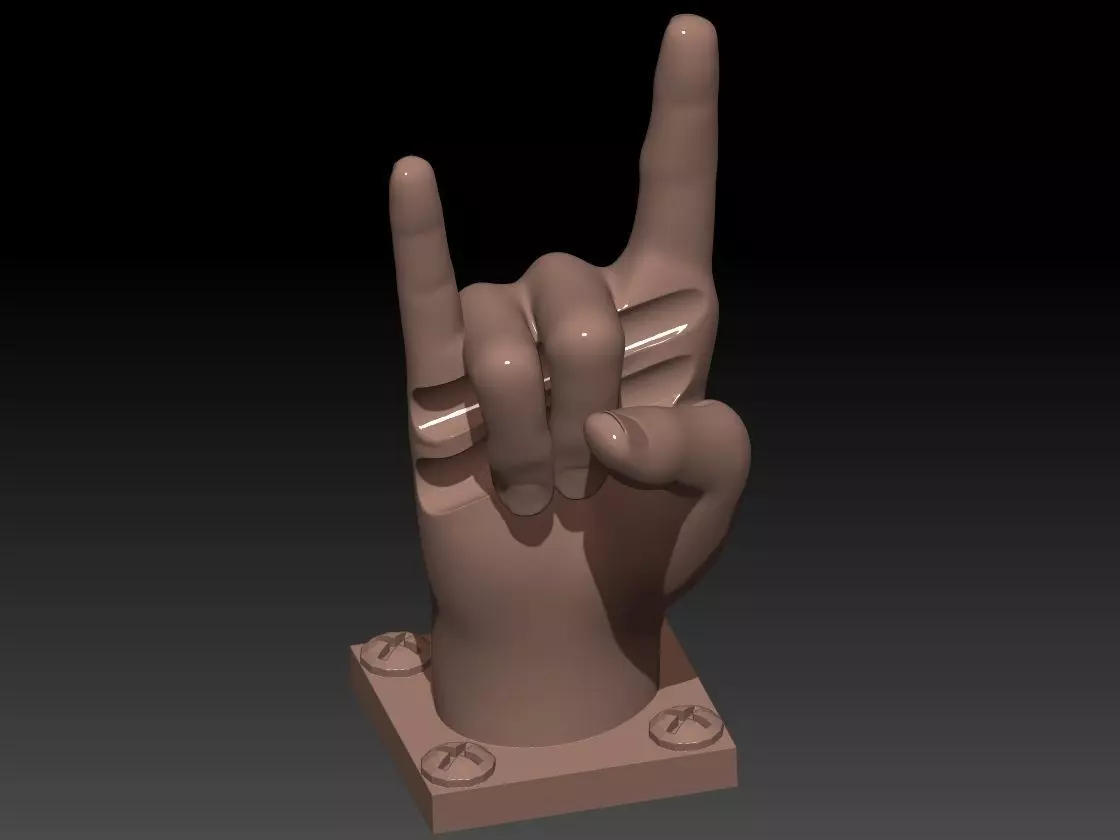 THE DRUMSTICK HOLDER HAND SCREW 16mm 3D print model