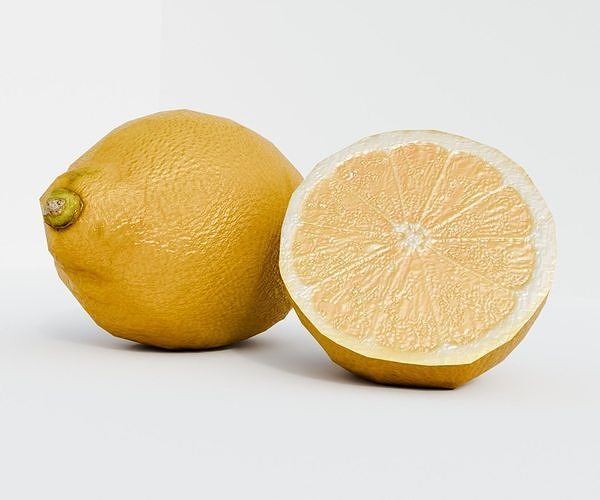 Lemon Low-Poly Game-Ready Model Low-poly 3D model