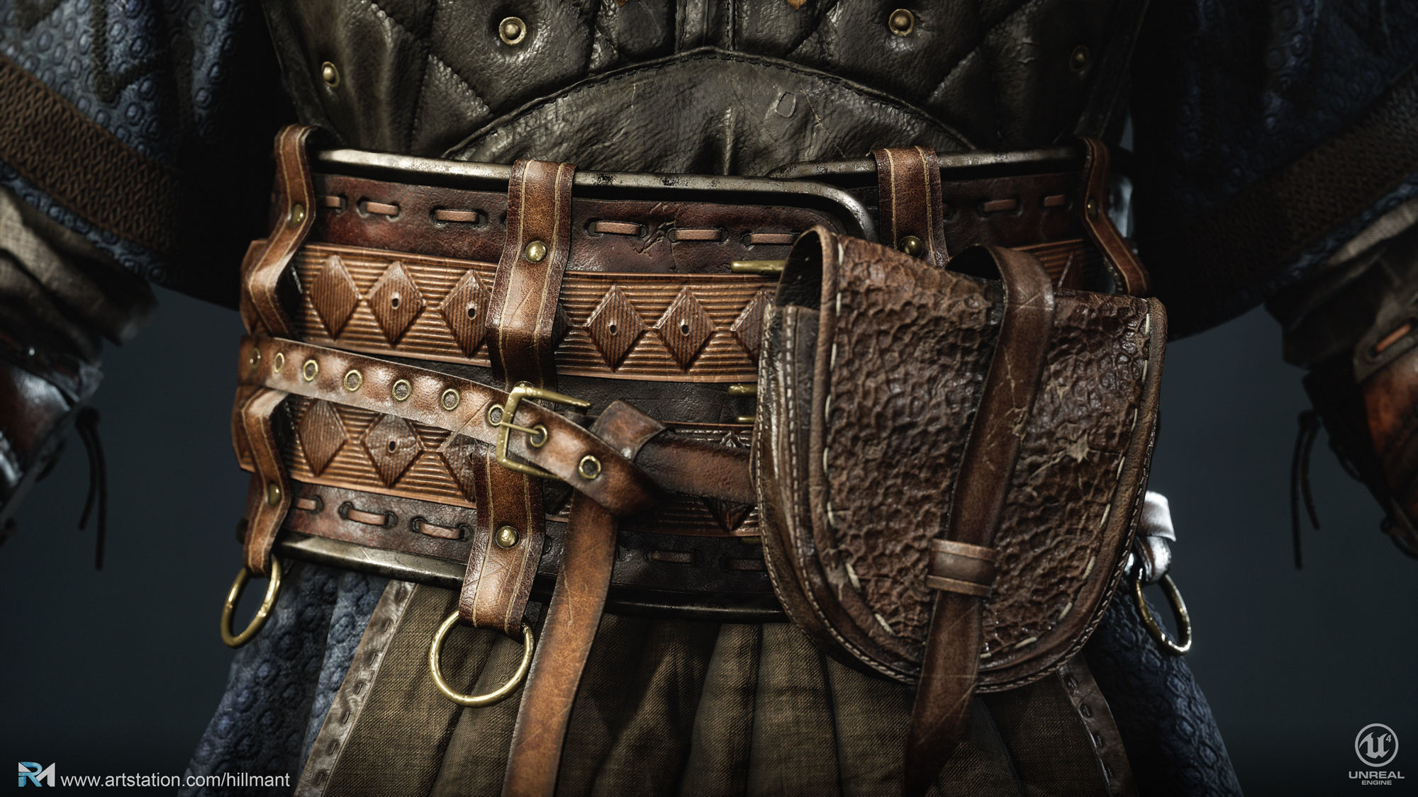 Viking Clothes Low-poly 3D model_7