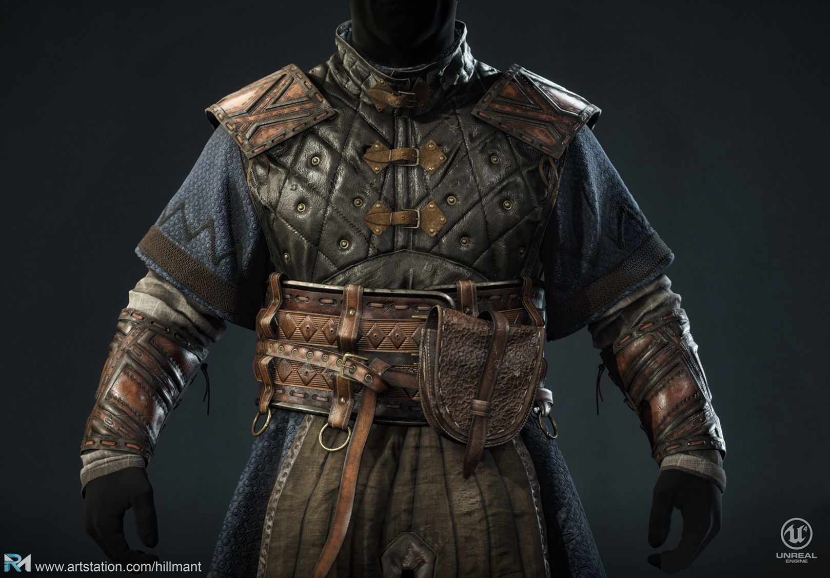 Viking Clothes Low-poly 3D model_6