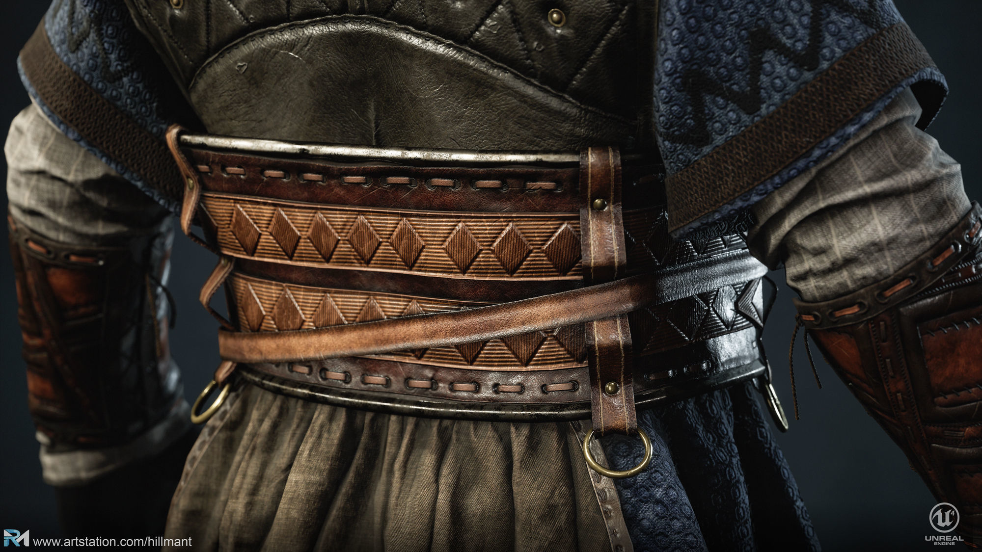 Viking Clothes Low-poly 3D model_9