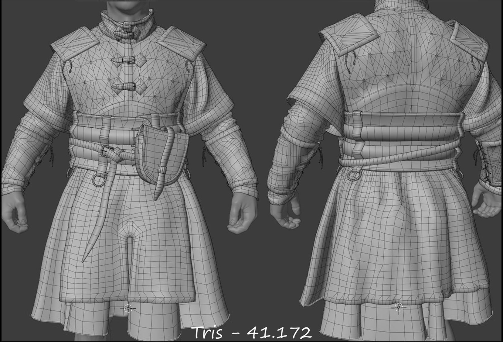 Viking Clothes Low-poly 3D model_12