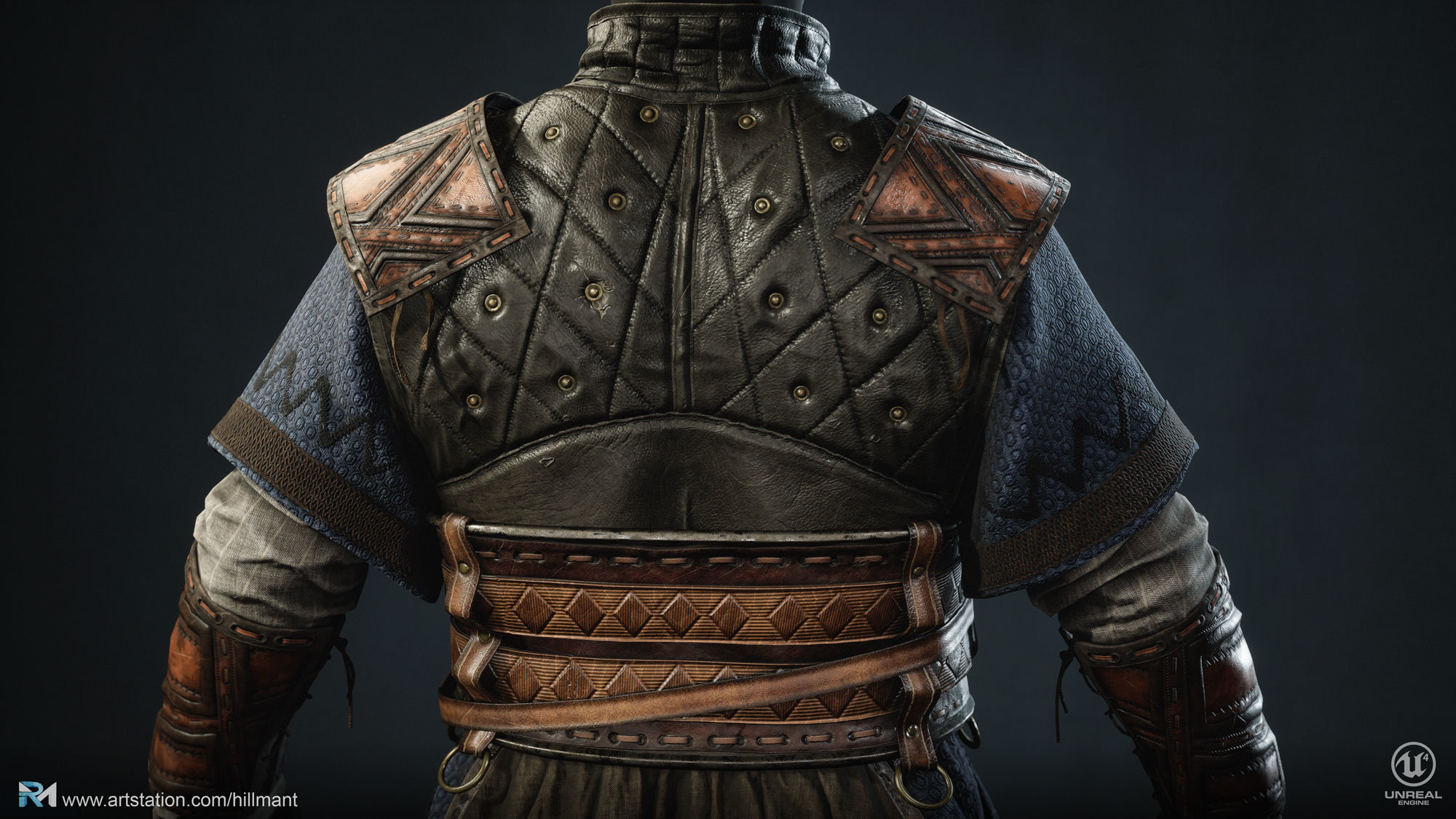 Viking Clothes Low-poly 3D model_3