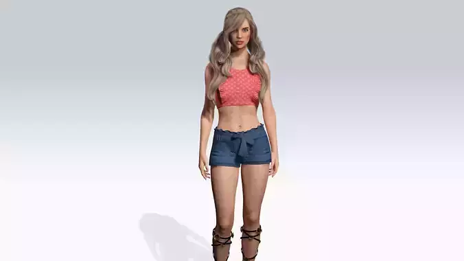 Sexy Character - Fully Rigged 3D model