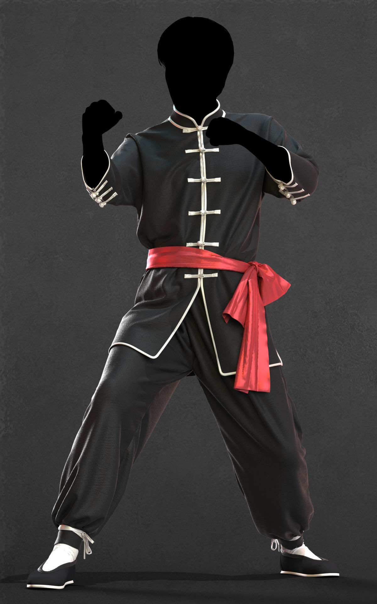 Martial arts uniforms 1 - Marvelous Designer project and OBJ 3D model_5