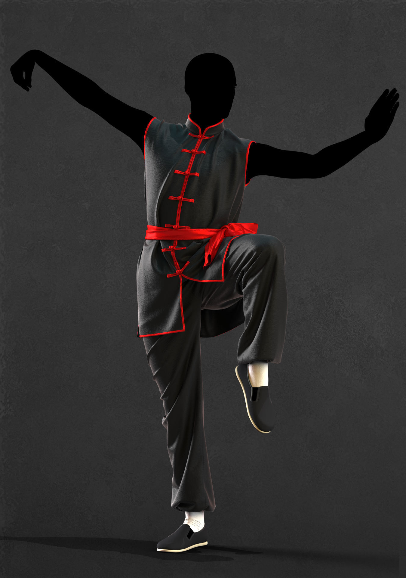 Martial arts uniforms 2 - Marvelous Designer project and OBJ 3D model_5