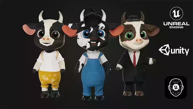 GAME-READY 3D Character - Bull Dandelion