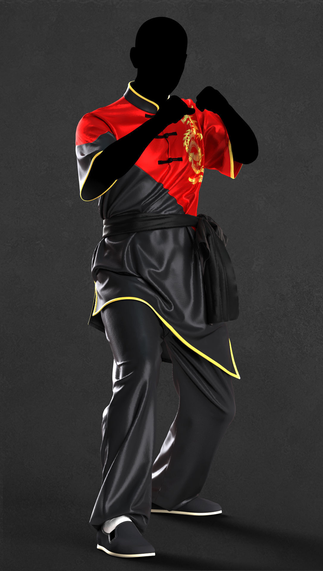Martial arts uniforms 3 - Marvelous Designer project and OBJ 3D model_1