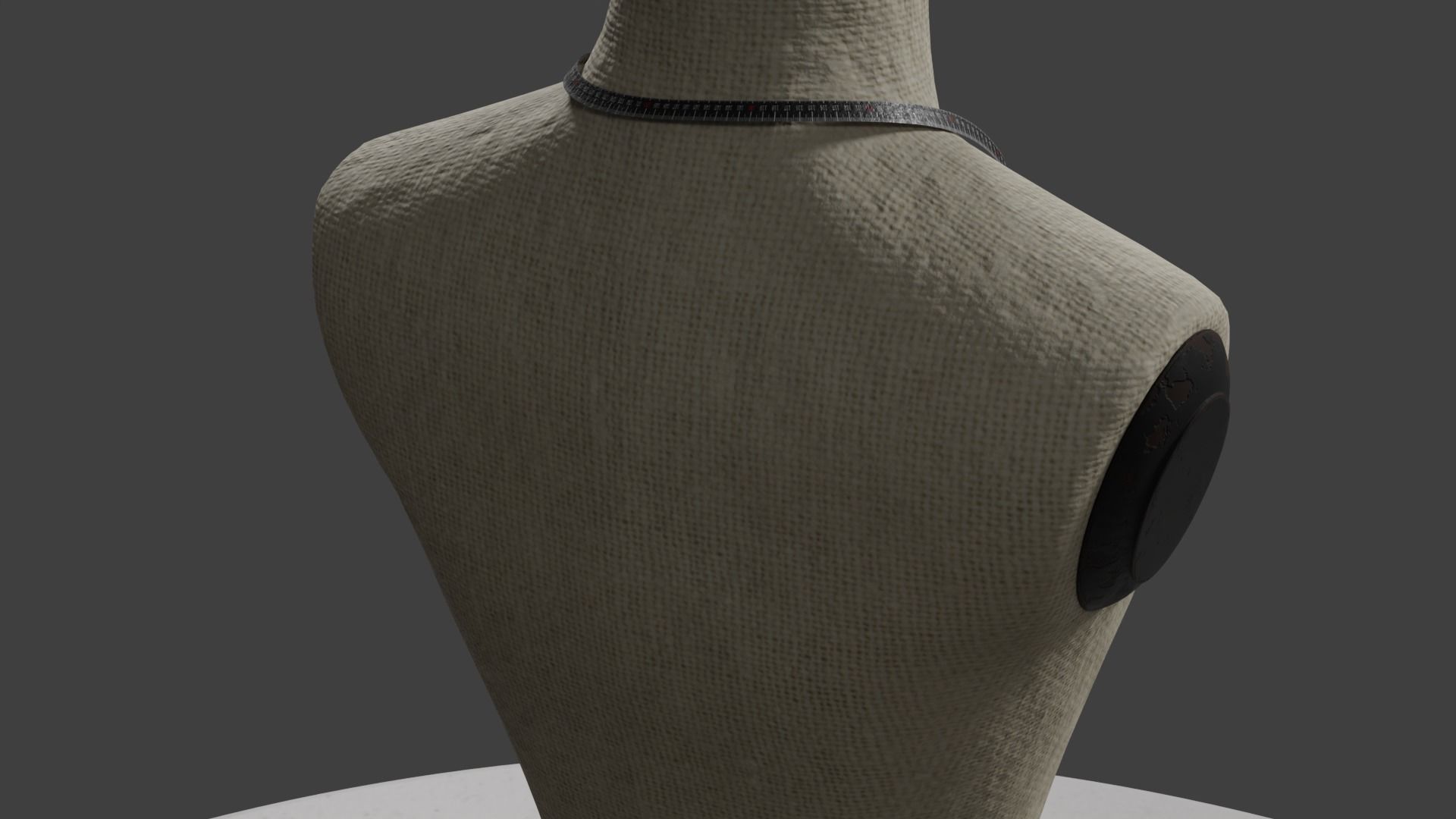 Rustic Atelier Mannequin with a Measuring Tape 3D model_15
