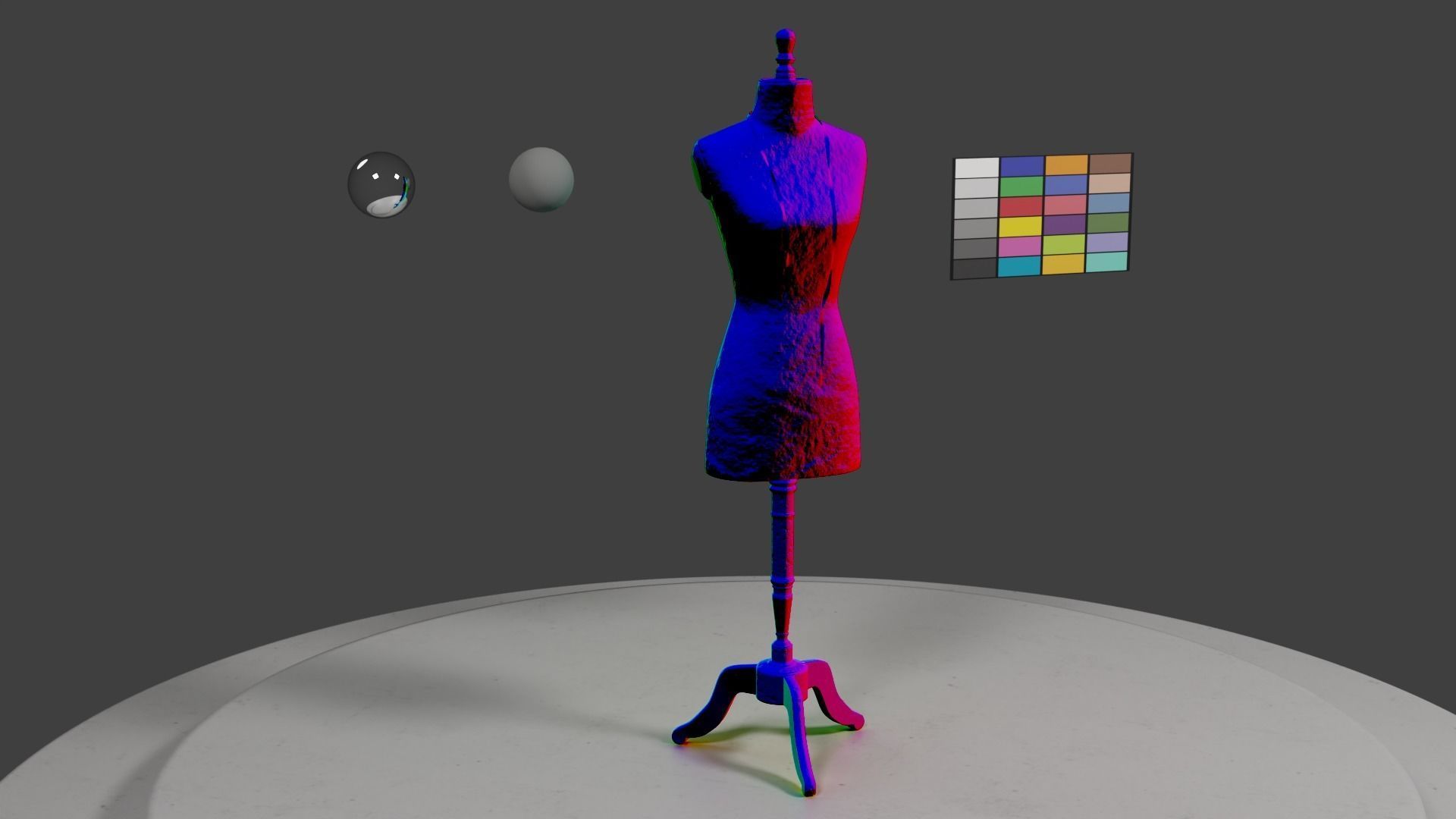 Rustic Atelier Mannequin with a Measuring Tape 3D model_26