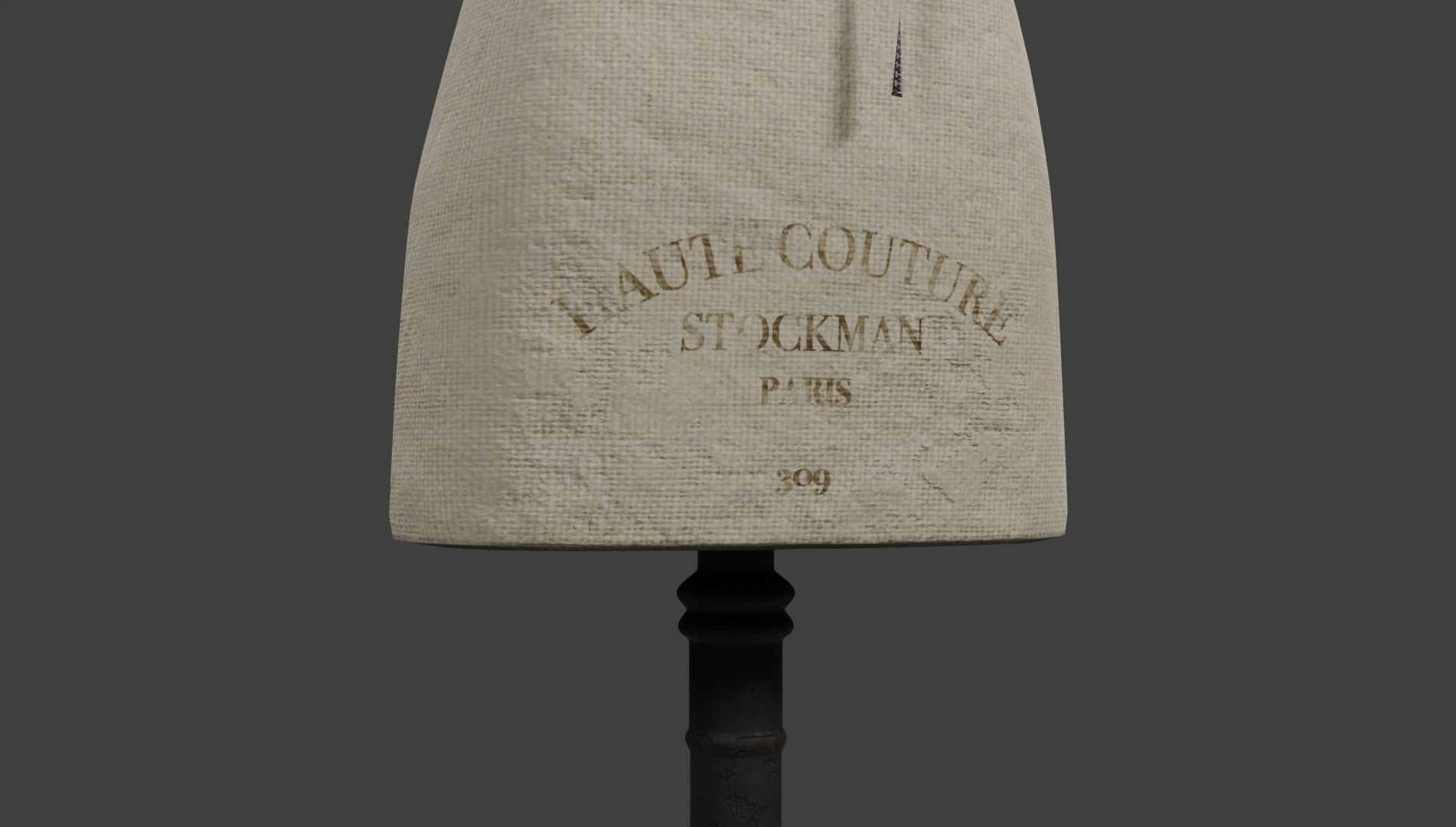 Rustic Atelier Mannequin with a Measuring Tape 3D model_19