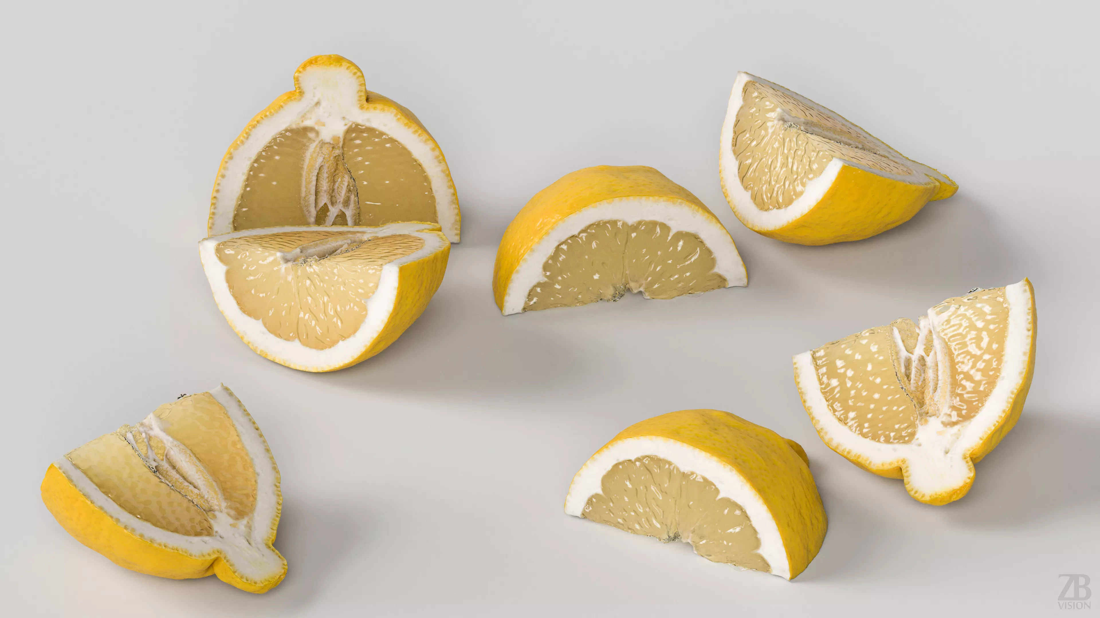 Lemon 3D model_2