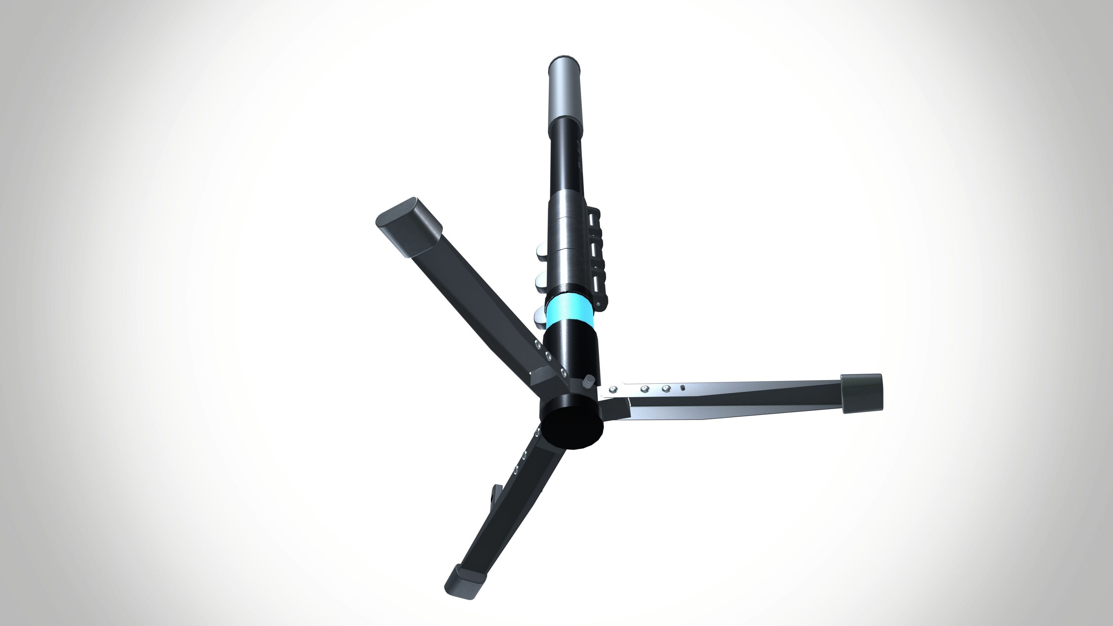 Ricoh theta with Stand 3D model_6