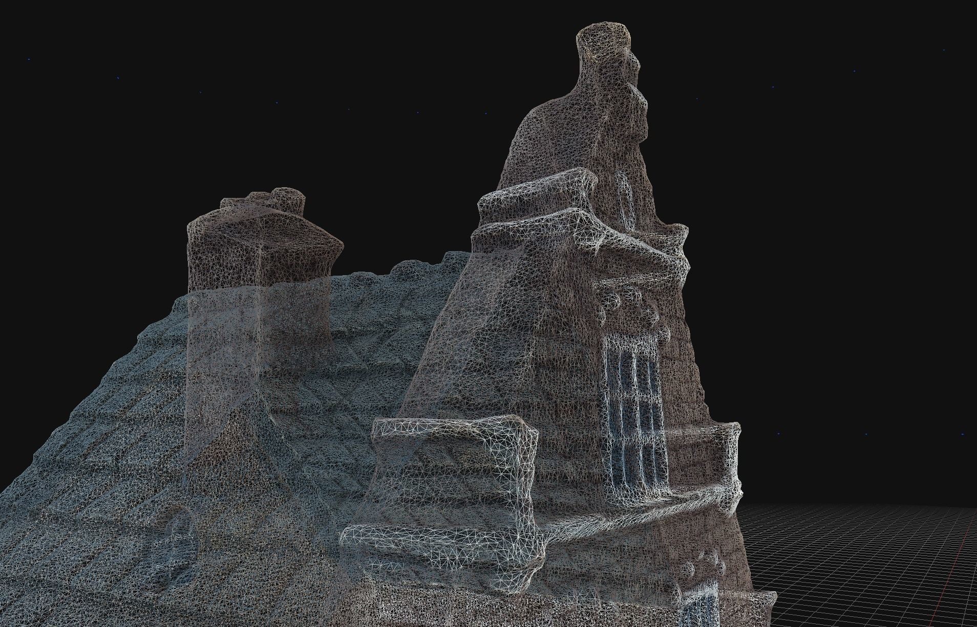 House 2 old hand made stone house based of off Amsterdam 3D model_6