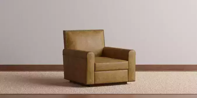 Obsidian upright club chair