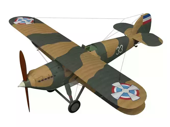 hawker fury 3D model