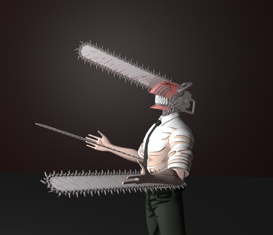 denji mmd 3D model_2