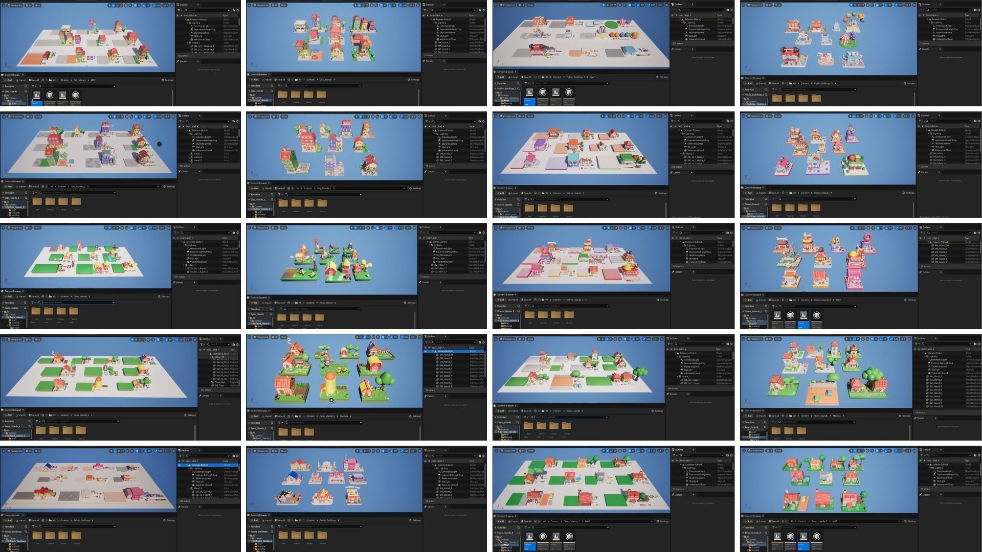 MEGA PACK Cozy Cartoon World Exterior Low-poly 3D model_23