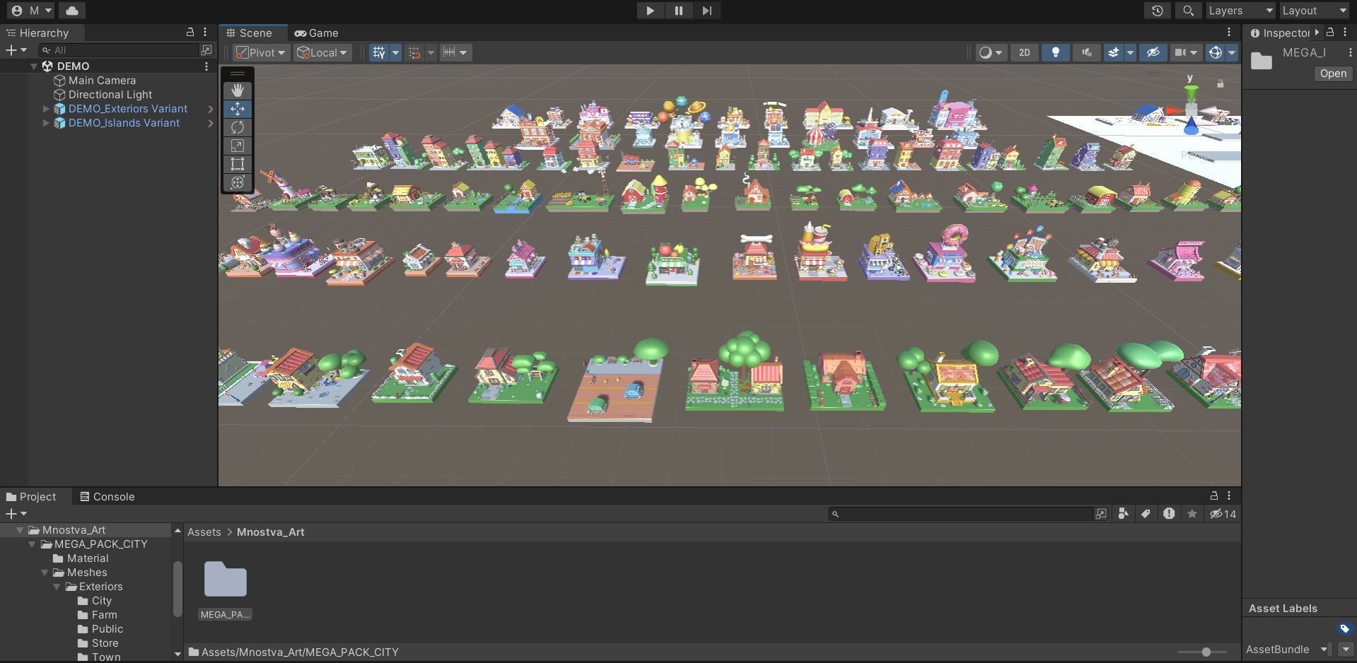 MEGA PACK Cozy Cartoon World Exterior Low-poly 3D model_25