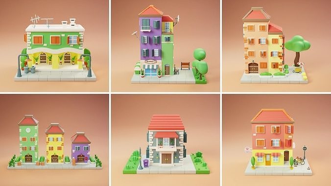 MEGA PACK Cozy Cartoon World Exterior