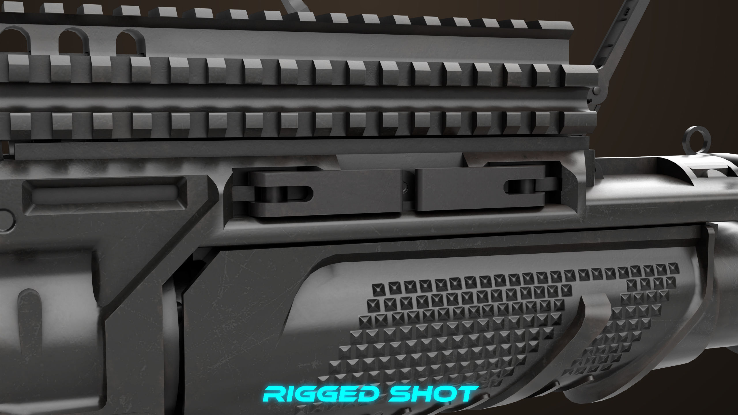 Grenade Launcher 05 Black All PBR Unity UE Textures Low-poly 3D model_26