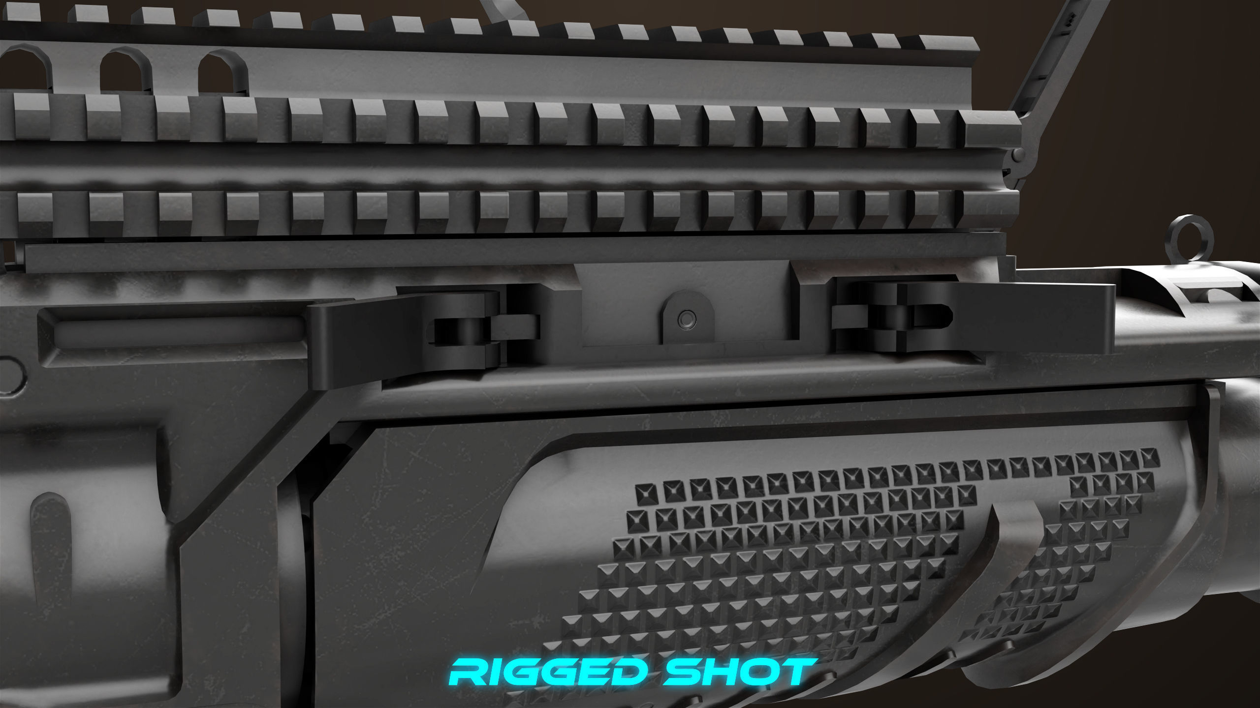 Grenade Launcher 05 Black All PBR Unity UE Textures Low-poly 3D model_27